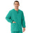 Medline Unisex AngelStat Snap-Front Warm-Up Scrub Jackets - AngelStat Unisex Warm-Up Scrub Jacket, Jade, Size XS - 849NTJXS