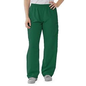 Medline PerforMAX Elastic Waist Scrub Pants - PerforMAX Unisex Elastic Waist Scrub Pants, Size 4XL Regular Inseam, Evergreen - 850JEG4XL