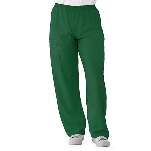 Medline PerforMAX Elastic Waist Scrub Pants - PerforMAX Unisex Elastic Waist Scrub Pants, Size S Tall Inseam, Evergreen - 850JEGST