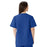 Medline AngelStat Women's Jewel Neck Short Sleeve Snap Front Scrub Tops - AngelStat Women's Jewel Neck Short-Sleeve Snap Front Tunic Scrub Top with 2 Pockets, Size L, Sapphire - 851NHTL