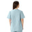 Medline AngelStat Women's Jewel Neck Short Sleeve Snap Front Scrub Tops - AngelStat Women's Jewel Neck Short-Sleeve Snap Front Tunic Scrub Top with 2 Pockets, Size M, Misty - 851NTZM