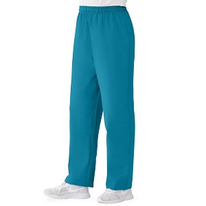 Medline AngelStat Women's Elastic Waist Scrub Pants with Drawstring - AngelStat Women's Elastic Waist Scrub Pants with Drawstring, Size 4XL, Peacock - 854NBT4XL