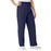 Medline AngelStat Women's Elastic Waist Scrub Pants with Drawstring - AngelStat Women's Elastic Waist Scrub Pants with Drawstring, Size 4XL, Navy - 854NNT4XL