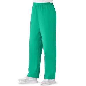 Medline AngelStat Women's Elastic Waist Scrub Pants with Drawstring - AngelStat Women's Elastic Waist Scrub Pants with Drawstring, Size 4XL, Jade - 854NTJ4XL