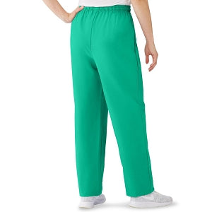 Medline AngelStat Women's Elastic Waist Scrub Pants with Drawstring - AngelStat Women's Elastic Waist Scrub Pants with Drawstring, Size 4XL, Jade - 854NTJ4XL