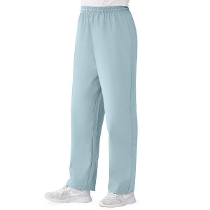 Medline AngelStat Women's Elastic Waist Scrub Pants with Drawstring - AngelStat Women's Elastic Waist Scrub Pants with Drawstring, Size 4XL, Misty - 854NTZ4XL