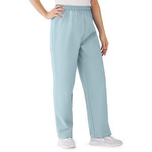 Medline AngelStat Women's Elastic Waist Scrub Pants with Drawstring - AngelStat Women's Elastic Waist Scrub Pants with Drawstring, Size 4XL, Misty - 854NTZ4XL