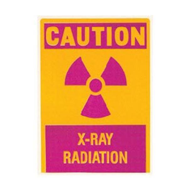 Bar-Ray Products  Sign Warning Radiation 7"x9-1/2" Ea Ea