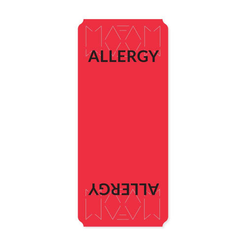 PDC Healthcare Ident-Alert Color Coded Wraps, Allergy - Red, 250 per Box - 8630A-16-PDJ