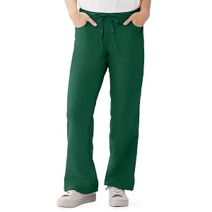 Medline PerforMAX Women's Modern Fit Boot Cut Scrub Pants with 2 Pockets - PerforMAX Women's Modern Fit Boot Cut Scrub Pants with 2 Pockets, Size L Petite Inseam, Evergreen - 865JEGLP