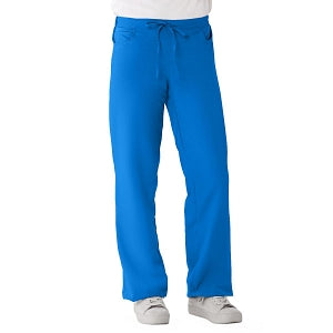 Medline PerforMAX Women's Modern Fit Boot Cut Scrub Pants with 2 Pockets - PerforMAX Women's Modern Fit Boot Cut Scrub Pants with 2 Pockets, Size M Tall Inseam, Royal Blue - 865JRLMT