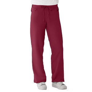 Medline PerforMAX Women's Modern Fit Boot Cut Scrub Pants with 2 Pockets - PerforMAX Women's Modern Fit Boot Cut Scrub Pants with 2 Pockets, Size L Regular Inseam, Wine - 865NNTL