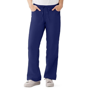 Medline PerforMAX Women's Modern Fit Boot Cut Scrub Pants with 2 Pockets - PerforMAX Women's Modern Fit Boot Cut Scrub Pants with 2 Pockets, Size 4XL Tall Inseam, Navy - 865NNT4XLT