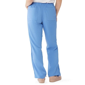 Medline PerforMAX Women's Modern Fit Boot Cut Scrub Pants with 2 Pockets - PerforMAX Women's Modern Fit Boot Cut Scrub Pants with 2 Pockets, Size 4XL Regular Inseam, Ceil Blue - 865NNT4XL