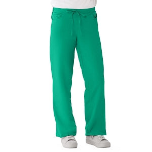 Medline PerforMAX Women's Modern Fit Boot Cut Scrub Pants with 2 Pockets - PerforMAX Women's Modern Fit Boot Cut Scrub Pants with 2 Pockets, Size L Petite Inseam, Jade - 865NTJLP