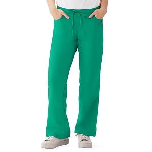 Medline PerforMAX Women's Modern Fit Boot Cut Scrub Pants with 2 Pockets - PerforMAX Women's Modern Fit Boot Cut Scrub Pants with 2 Pockets, Size L Tall Inseam, Jade - 865NTJLT