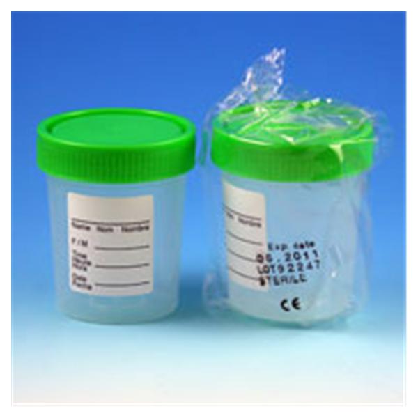 Globe Scientific  Specimen Container 4oz Silicone Sterile Ind Pkg 100/Ca (5913)