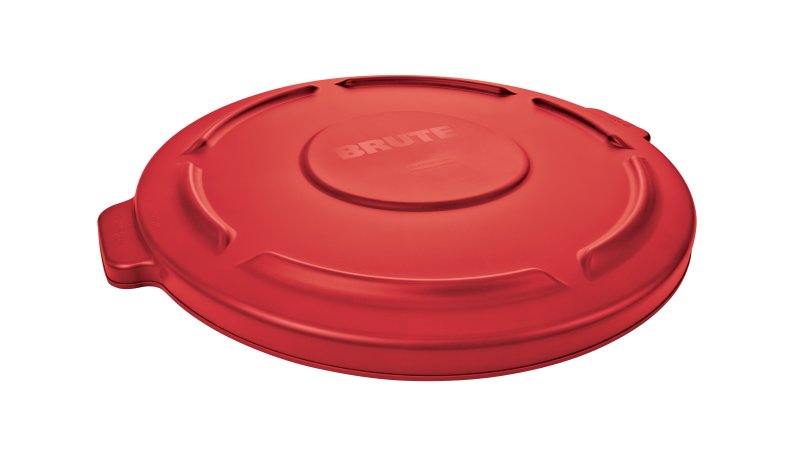 Lid Brute Ridges For Waste Container Red