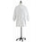 Medline Unisex Knit Cuff Staff Length Lab Coat - Unisex Staff-Length Lab Coat with Knit Cuffs, White, Size L - 87050QHWL