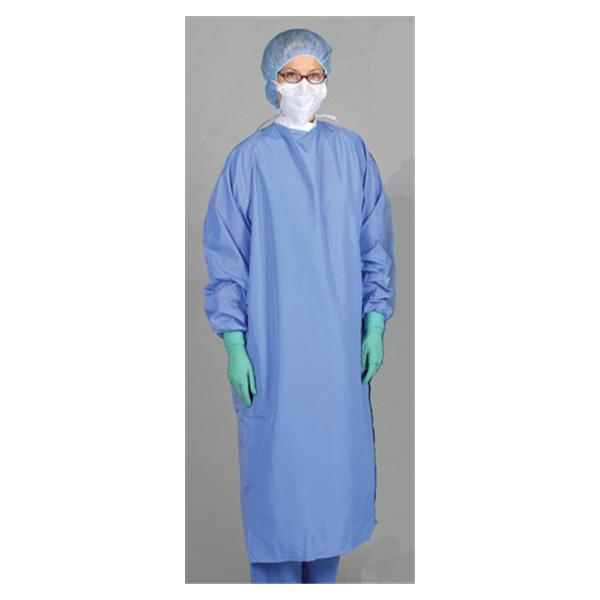 Medline Industries  Gown Surgical Blockade AngelStat Large Ceil Blue NS LF 12/Ca (MDT012091L)