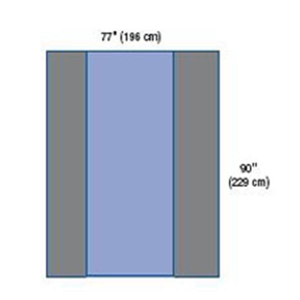 Medline Industries  Cover Surgical Table 77x90" Overhead Sterile 22/Ca