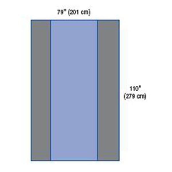 Medline Industries  Cover Surgical Table 79X110" Heavy Duty Sterile 12/Ca