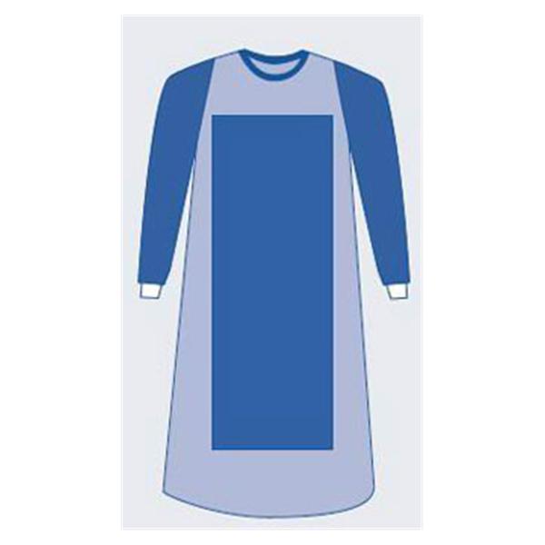 Medline Industries  Gown Surgical Aurora Large Blue Poly Rnfrc AAMI L4 Strl LF 30/Ca (DYNJP2727)