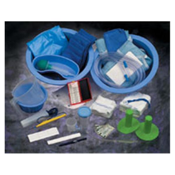 Medline Industries  Kit Surgical 2Bsn Mjr 2 W/ Lbl Sht 10 Blnk/Syr Ltx Strl 3/Ca