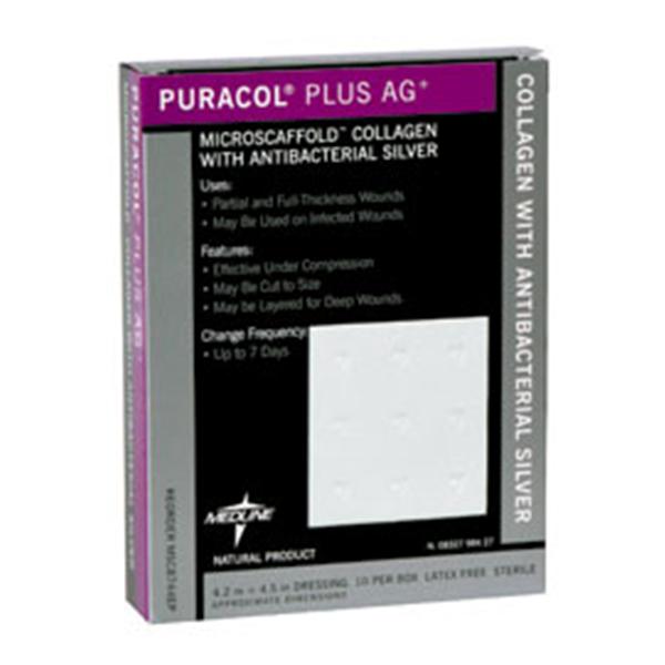 Medline Industries  Dressing Puracol Plus AG+ Clgn 4-1/2" Strl Hi Abs LF 50/Ca