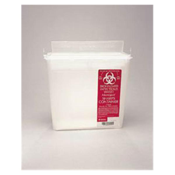 Plasti-Products  Container Sharps 5qt Plastic Horizontal Drop Clear Ea, 20 EA/CA (142020)