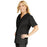 Medline ComfortEase Women's V-Neck Tunic Scrub Top with 2 Pockets - ComfortEase Women's V-Neck Short-Sleeve 2-Pocket Tunic Scrub Top, Size 6XL, Black - 8800DKW6XL