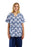 Medline Fashion Print Scrub Tops - DBD-TOP, SCRUB, 2LOWER-PKTS, PRINT, IKAT, XS - 8800IKTXS