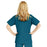 Medline ComfortEase Women's V-Neck Tunic Scrub Top with 2 Pockets - ComfortEase Women's V-Neck Short-Sleeve 2-Pocket Tunic Scrub Top, Size 4XL, Caribbean Blue - 8800JCB4XL