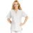 Medline ComfortEase Women's V-Neck Tunic Scrub Top with 2 Pockets - ComfortEase Women's V-Neck Short-Sleeve 2-Pocket Tunic Scrub Top, Size 4XL, White - 8800XTQ4XL