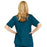 Medline ComfortEase Women's Snap-Front Tunic Scrub Top with 2 Pockets - ComfortEase Women's Snap-Front 2-Pocket Tunic Scrub Top, Size L, Caribbean Blue - 8815JCBL