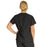 Medline PerforMAX Women's Mock Wrap Tunic Scrub Top with 2 Pockets - PerforMAX Women's Mock Wrap 2-Pocket Tunic Scrub Top, Size L, Black - 881DKWL