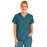 Medline PerforMAX Women's Mock Wrap Tunic Scrub Top with 2 Pockets - PerforMAX Women's Mock Wrap 2-Pocket Tunic Scrub Top, Size 4XL, Caribbean Blue - 881NNT4XL