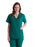 Medline PerforMAX Women's Mock Wrap Tunic Scrub Top with 2 Pockets - PerforMAX Women's Mock Wrap 2-Pocket Tunic Scrub Top, Size 4XL, Evergreen - 881JEG4XL