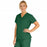 Medline PerforMAX Women's Mock Wrap Tunic Scrub Top with 2 Pockets - PerforMAX Women's Mock Wrap 2-Pocket Tunic Scrub Top, Size 4XL, Evergreen - 881JEG4XL