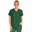 Medline PerforMAX Women's Mock Wrap Tunic Scrub Top with 2 Pockets - PerforMAX Women's Mock Wrap 2-Pocket Tunic Scrub Top, Size L, Evergreen - 881JEGL