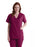 Medline PerforMAX Women's Mock Wrap Tunic Scrub Top with 2 Pockets - PerforMAX Women's Mock Wrap 2-Pocket Tunic Scrub Top, Size 4XL, Wine - 881NNT4XL