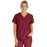 Medline PerforMAX Women's Mock Wrap Tunic Scrub Top with 2 Pockets - PerforMAX Women's Mock Wrap 2-Pocket Tunic Scrub Top, Size L, Wine - 881NNTL