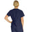 Medline PerforMAX Women's Mock Wrap Tunic Scrub Top with 2 Pockets - PerforMAX Women's Mock Wrap 2-Pocket Tunic Scrub Top, Size 4XL, Navy - 881NNT4XL