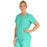 Medline PerforMAX Women's Mock Wrap Tunic Scrub Top with 2 Pockets - PerforMAX Women's Mock Wrap 2-Pocket Tunic Scrub Top, Size 4XL, Jade - 881NNT4XL