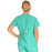 Medline PerforMAX Women's Mock Wrap Tunic Scrub Top with 2 Pockets - PerforMAX Women's Mock Wrap 2-Pocket Tunic Scrub Top, Size 4XL, Jade - 881NNT4XL