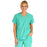 Medline PerforMAX Women's Mock Wrap Tunic Scrub Top with 2 Pockets - PerforMAX Women's Mock Wrap 2-Pocket Tunic Scrub Top, Size 5XL, Jade - 881NNT5XL