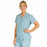 Medline PerforMAX Women's Mock Wrap Tunic Scrub Top with 2 Pockets - PerforMAX Women's Mock Wrap 2-Pocket Tunic Scrub Top, Size 4XL, Misty - 881NNT4XL