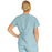 Medline PerforMAX Women's Mock Wrap Tunic Scrub Top with 2 Pockets - PerforMAX Women's Mock Wrap 2-Pocket Tunic Scrub Top, Size 4XL, Misty - 881NNT4XL