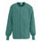 ComfortEase Unisex Crew-Neck Warm Scrub Jacket with Knit Cuff, Misty Green, Size XL