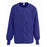  ComfortEase Unisex Crew-Neck Warm Scrub Jacket with Knit Cuff, Purple, Size XS